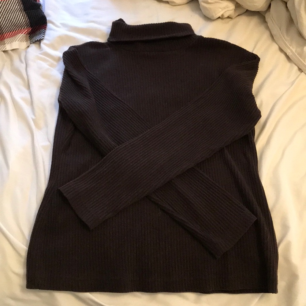 Brown turtle neck